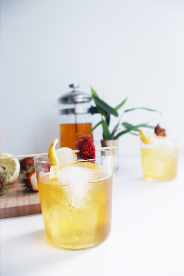 Rambutan Green Tea Cocktail - The Whiskey Muse