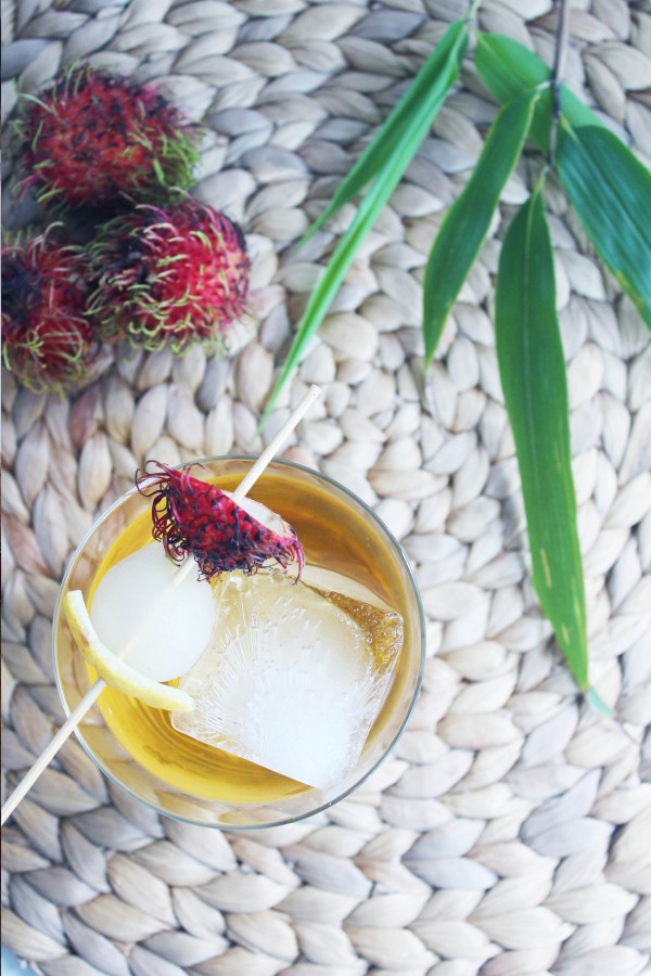 Rambutan Green Tea Cocktail - The Whiskey Muse