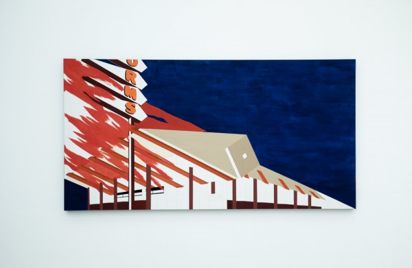 Ed Ruscha - Norms, La Cienega, On Fire