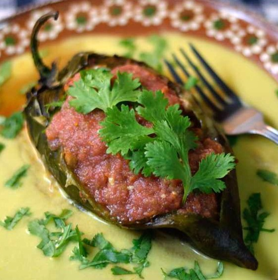 Chicken & Chorizo Chile Rellenos by Tez Abbott | Epicurious Community Table
