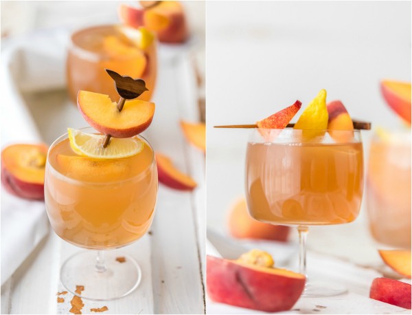 Spiked Peach Arnold Palmer is a fun and refreshing Summer Cocktail! Made with Homemade Peach Tea Vodka, delicious!