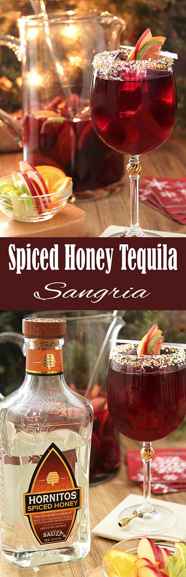 Spiced Honey Tequila Sangria DrinkWire