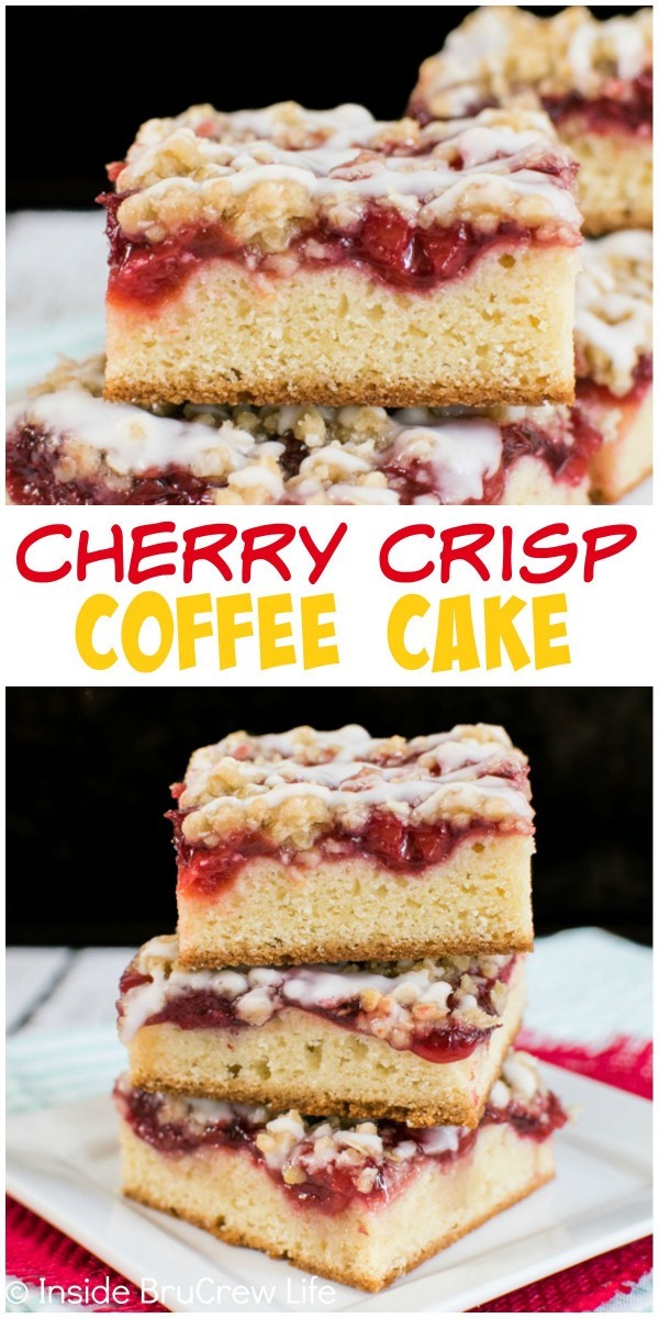 Cherry Crisp Coffee Cake by Jocelyn Brubaker Epicurious