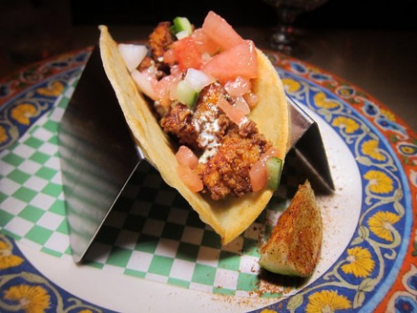 fried chicken taco