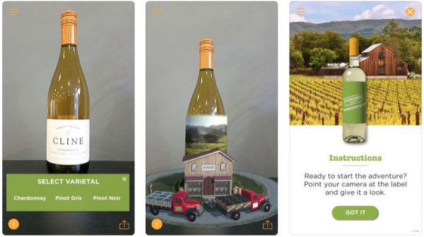Sonoma County Winegrowers living wine label app