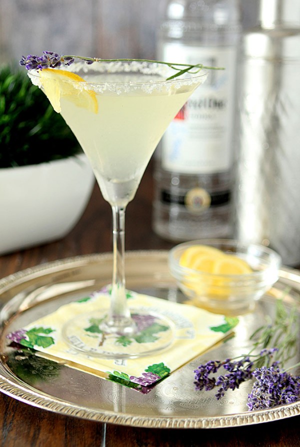 Lavender Lemonade Martini Cocktails DrinkWire