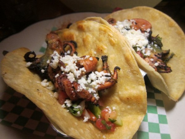 octopus tacos