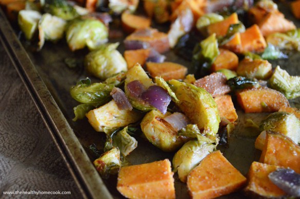 Spread the love of brussels sprouts with this Brussels Sprout & Sweet Potato Hash.