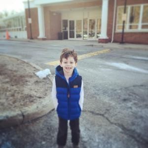 Man at his Kindergarten screening.