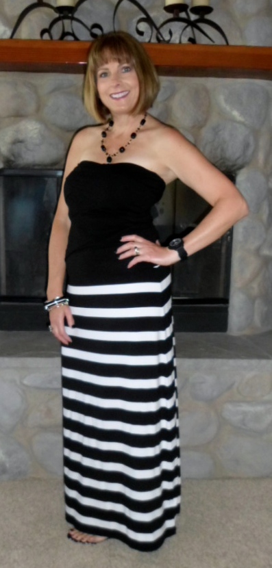 Striped Maxi Skirt